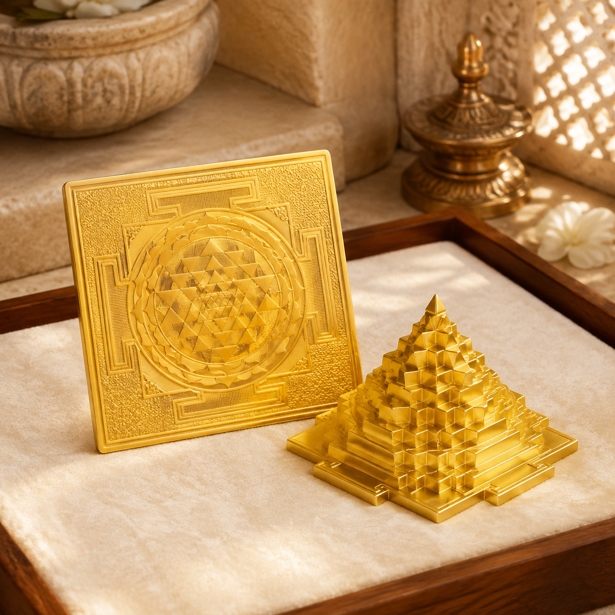 Gold Plated Copper Yantra