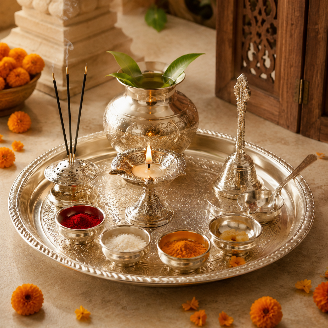 Puja Thali Sets