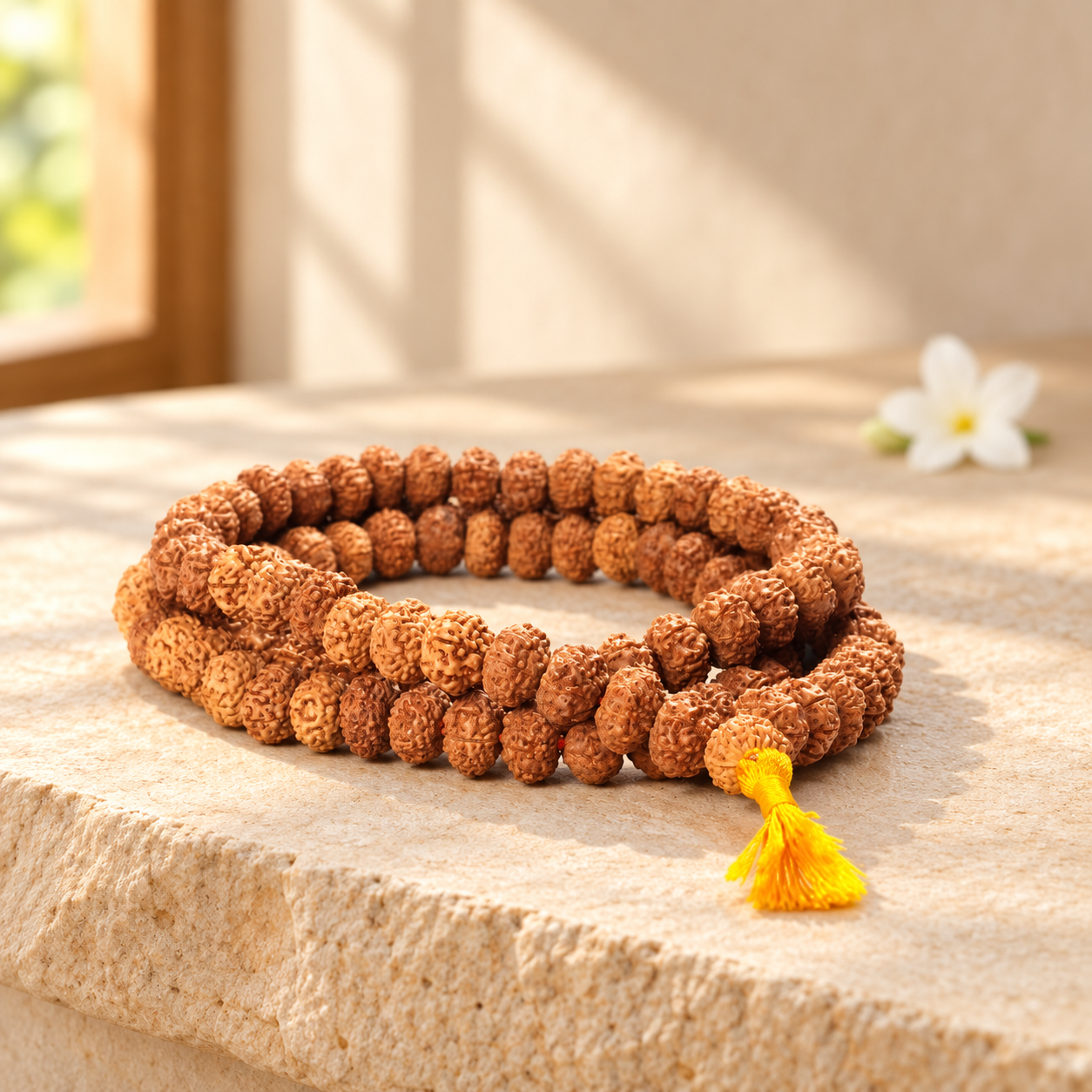 10 Mukhi Java Rudraksha Mala - 108 Bead in India, US, UK, Australia, Europe