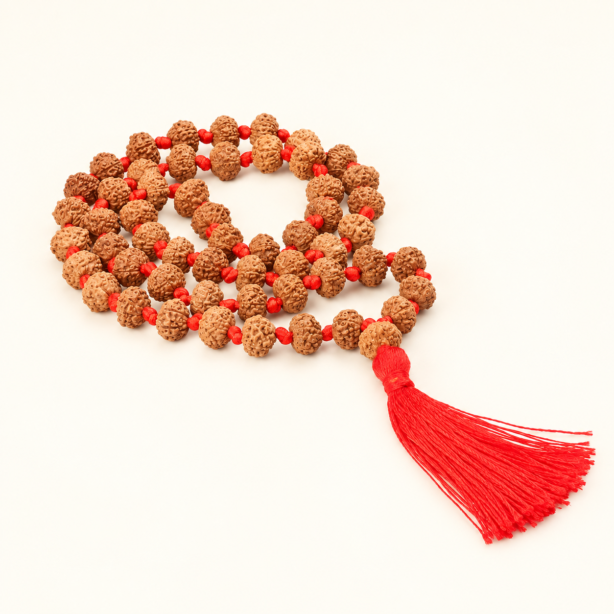 10 Mukhi Rudraksha Mala - 54 Bead inbetween Ganth in India, US, UK, Australia, Europe