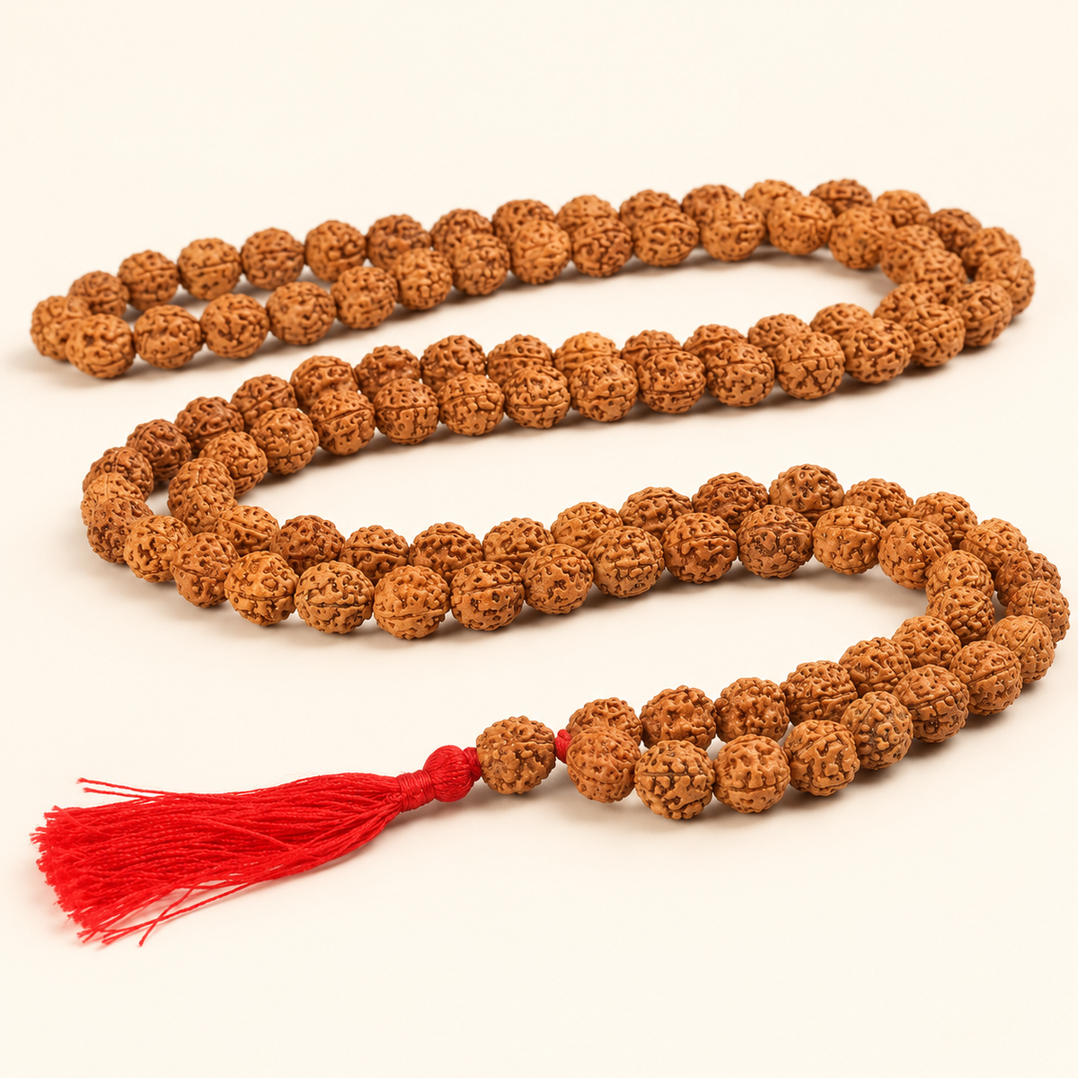 3 Mukhi Java Rudraksha Bead Mala - 108 Beads in India, US, UK, Australia, Europe
