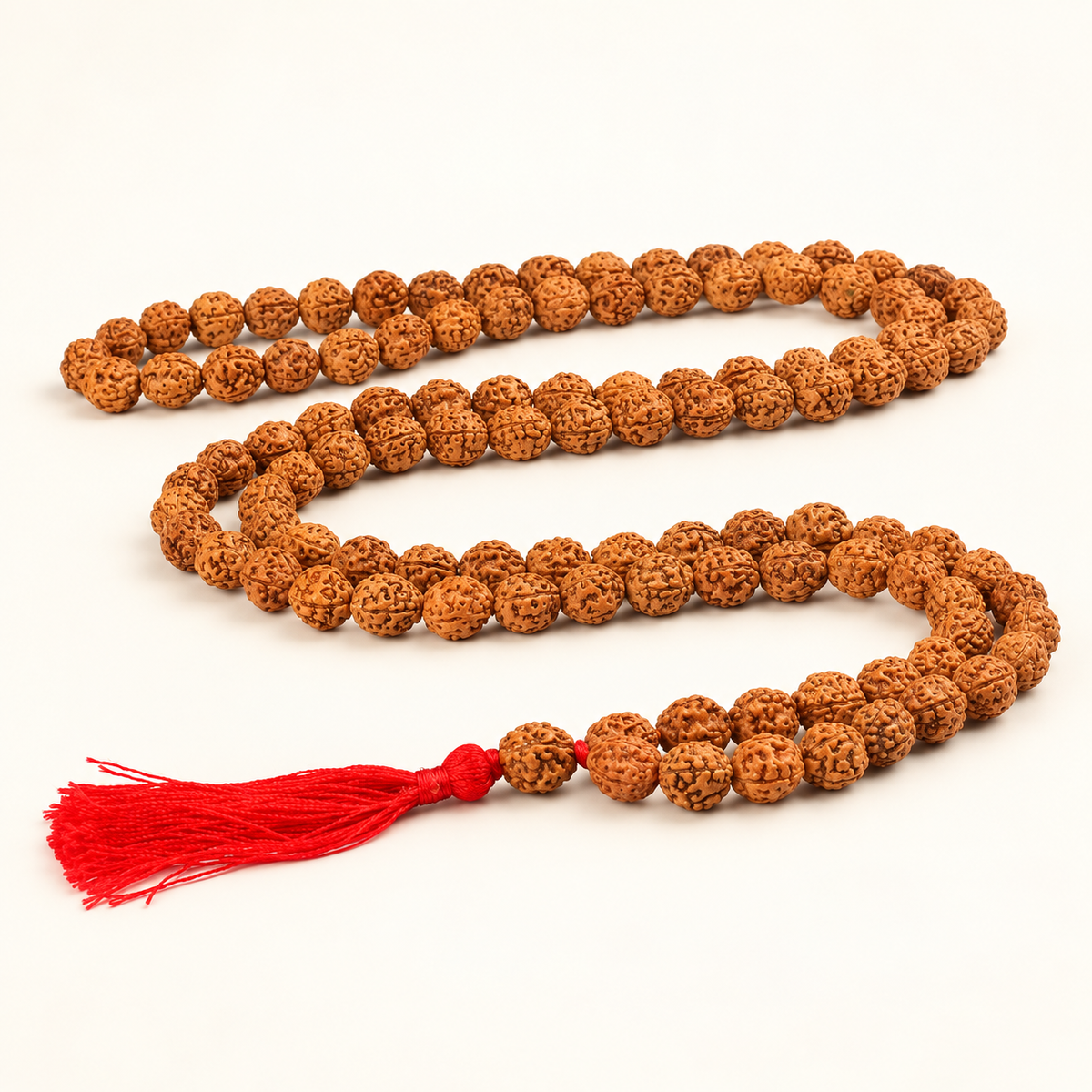 3 Mukhi Java Rudraksha Bead Mala - 108 Beads in India, US, UK, Australia, Europe