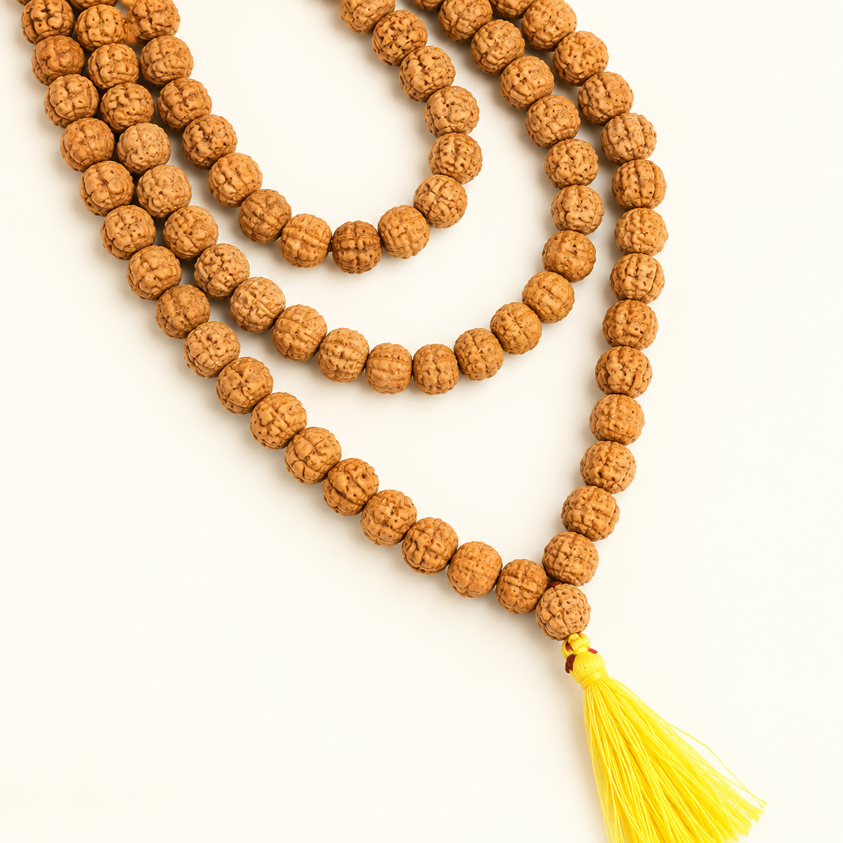 Premium Quality 5 Mukhi Rudraksha Mala - Chikna 108 Beads in India, US, UK, Australia, Europe