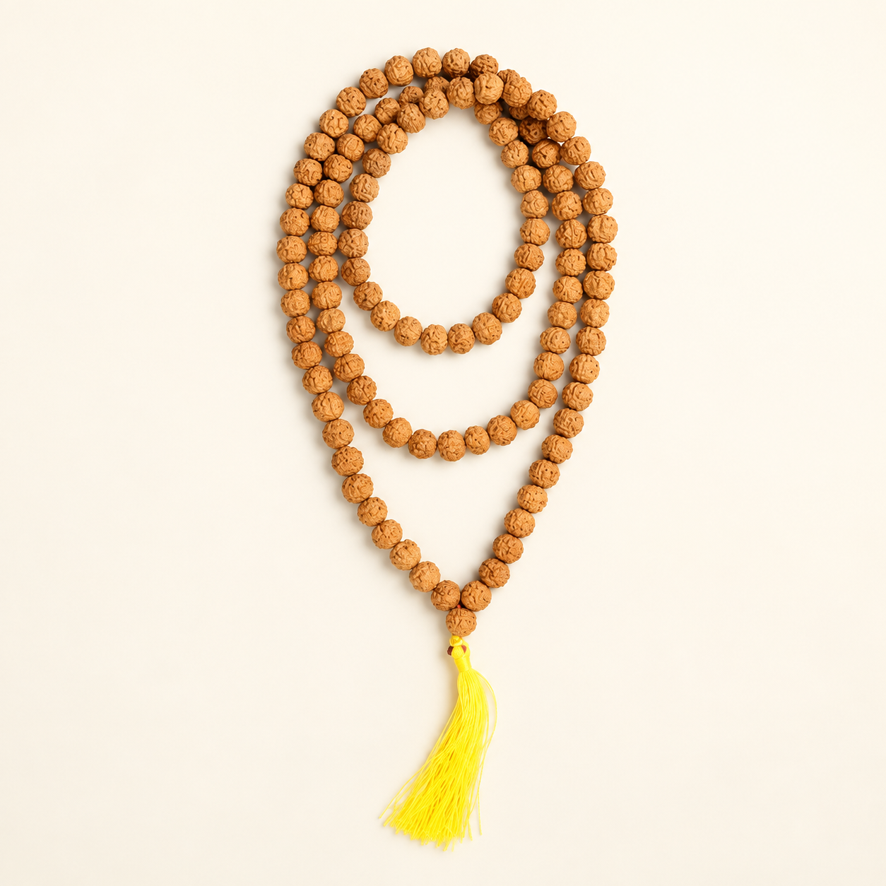 Premium Quality 5 Mukhi Rudraksha Mala - Chikna 108 Beads in India, US, UK, Australia, Europe