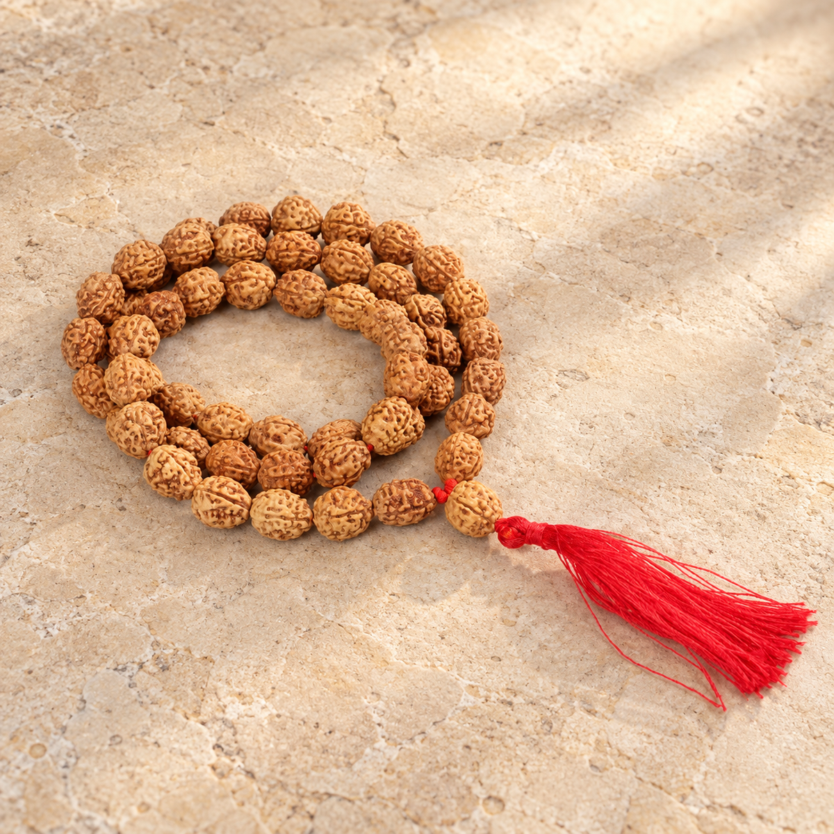 4 Mukhi Java Rudraksha Mala - 54 Beads in India, US, UK, Australia, Europe