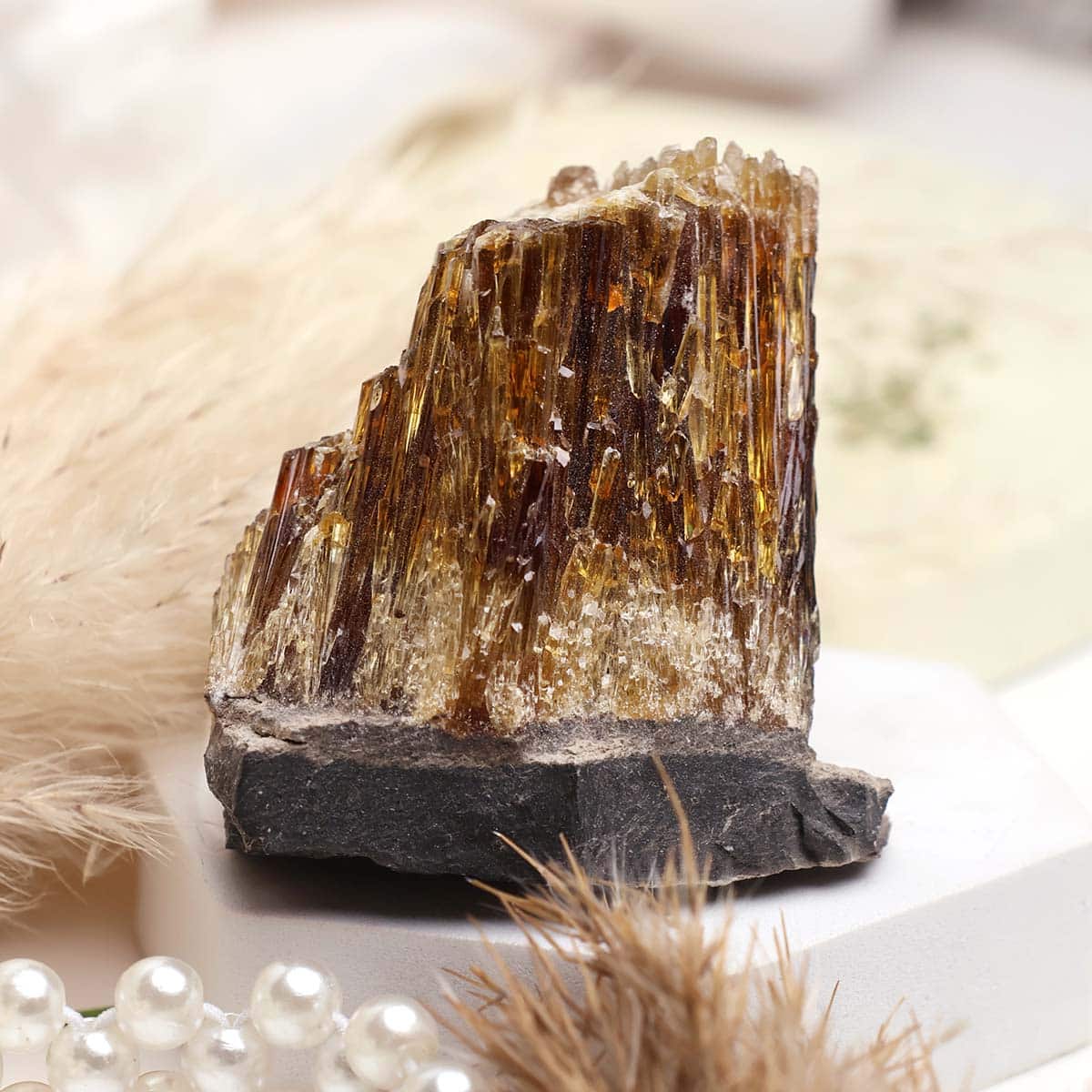 Amber Calcite Cluster in India, US, UK, Australia, Europe