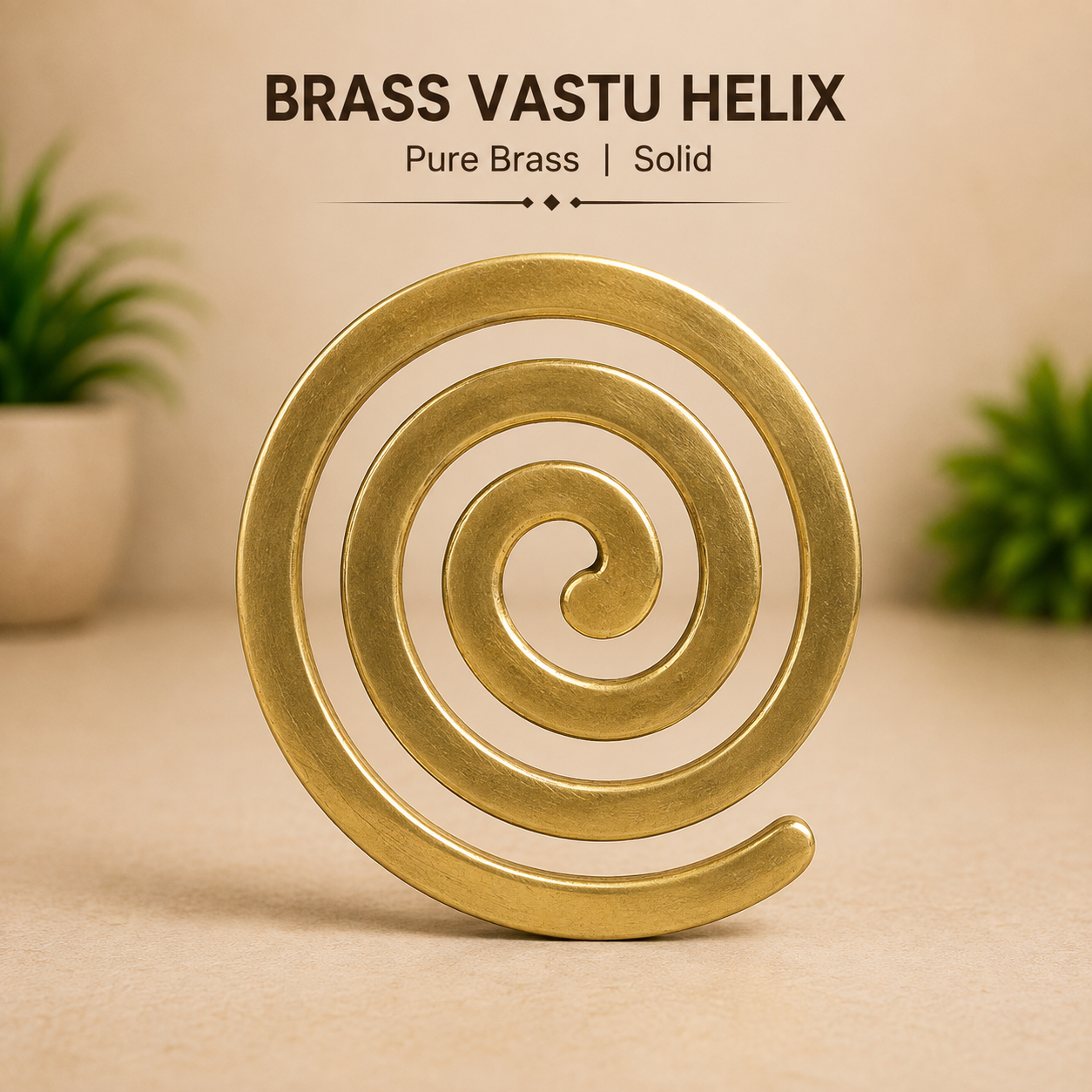 Brass Helix Vastu Remedies for North West Vastu Defects - 5 to 6 Inch in India, US, UK, Australia, Europe