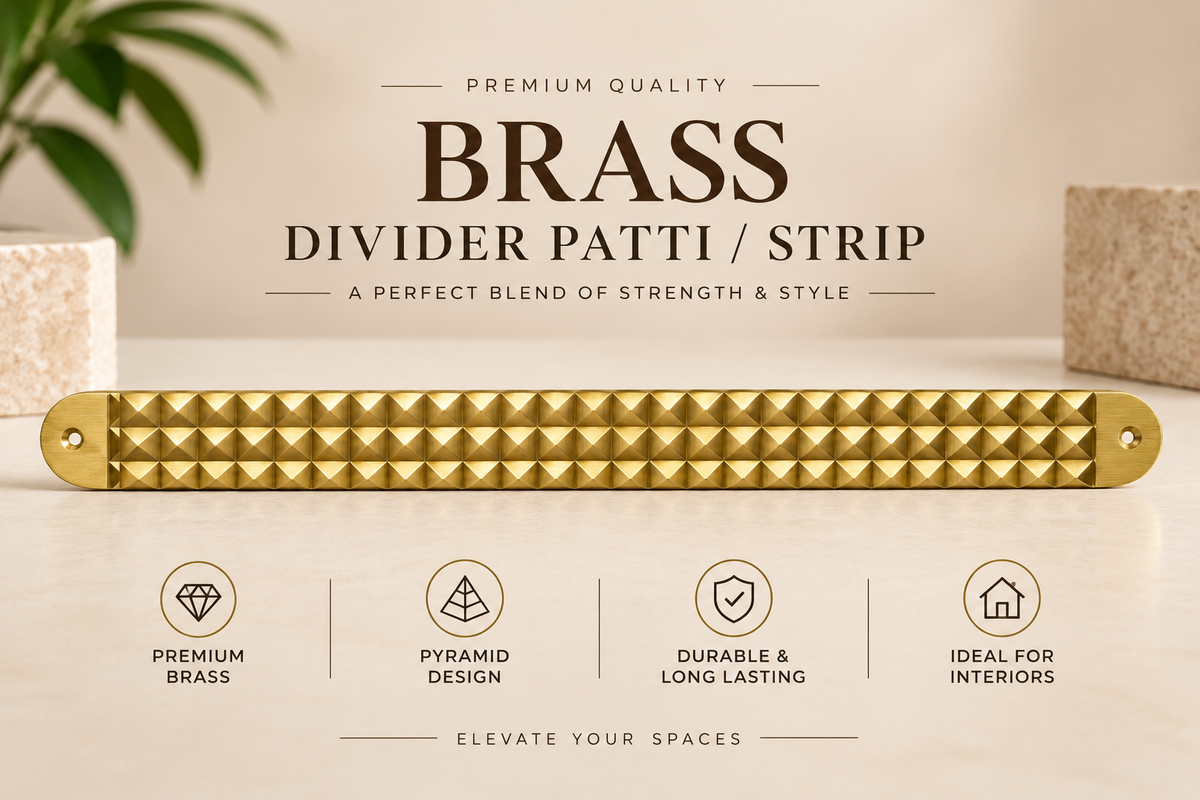 Brass Pyramid Strip Patti For Space Division in India, US, UK, Australia, Europe