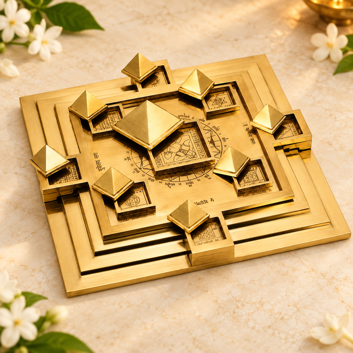 Vastu Space Harmoniser Pyramid with Vastu Purush for Brahmasthan and Vastu Defects in India, US, UK, Australia, Europe