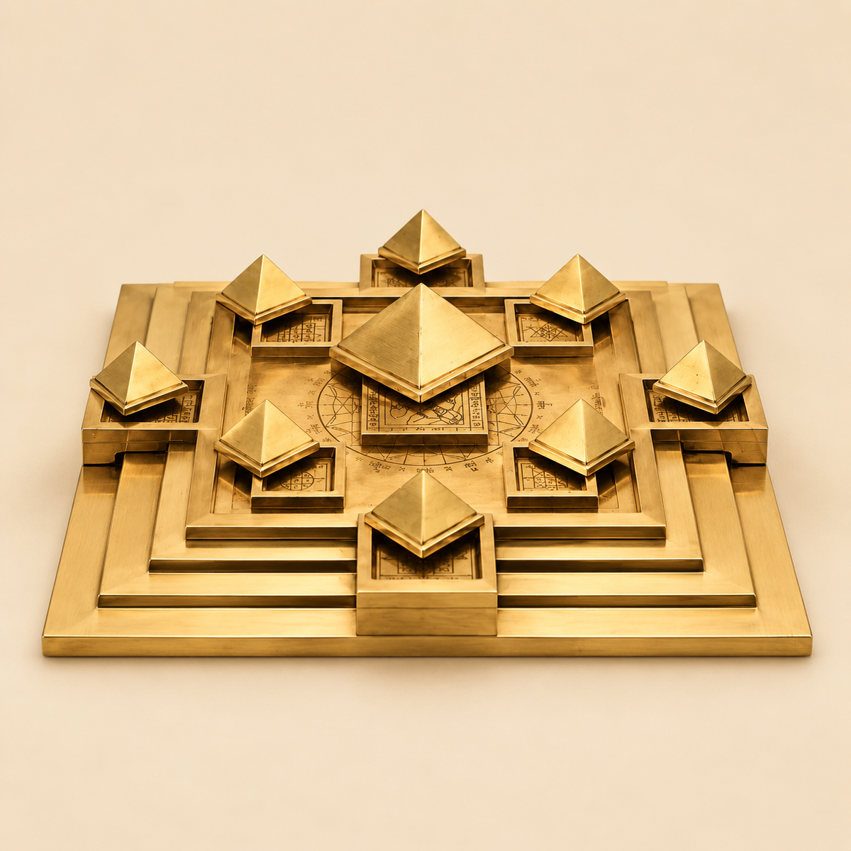 Vastu Space Harmoniser Pyramid with Vastu Purush for Brahmasthan and Vastu Defects in India, US, UK, Australia, Europe