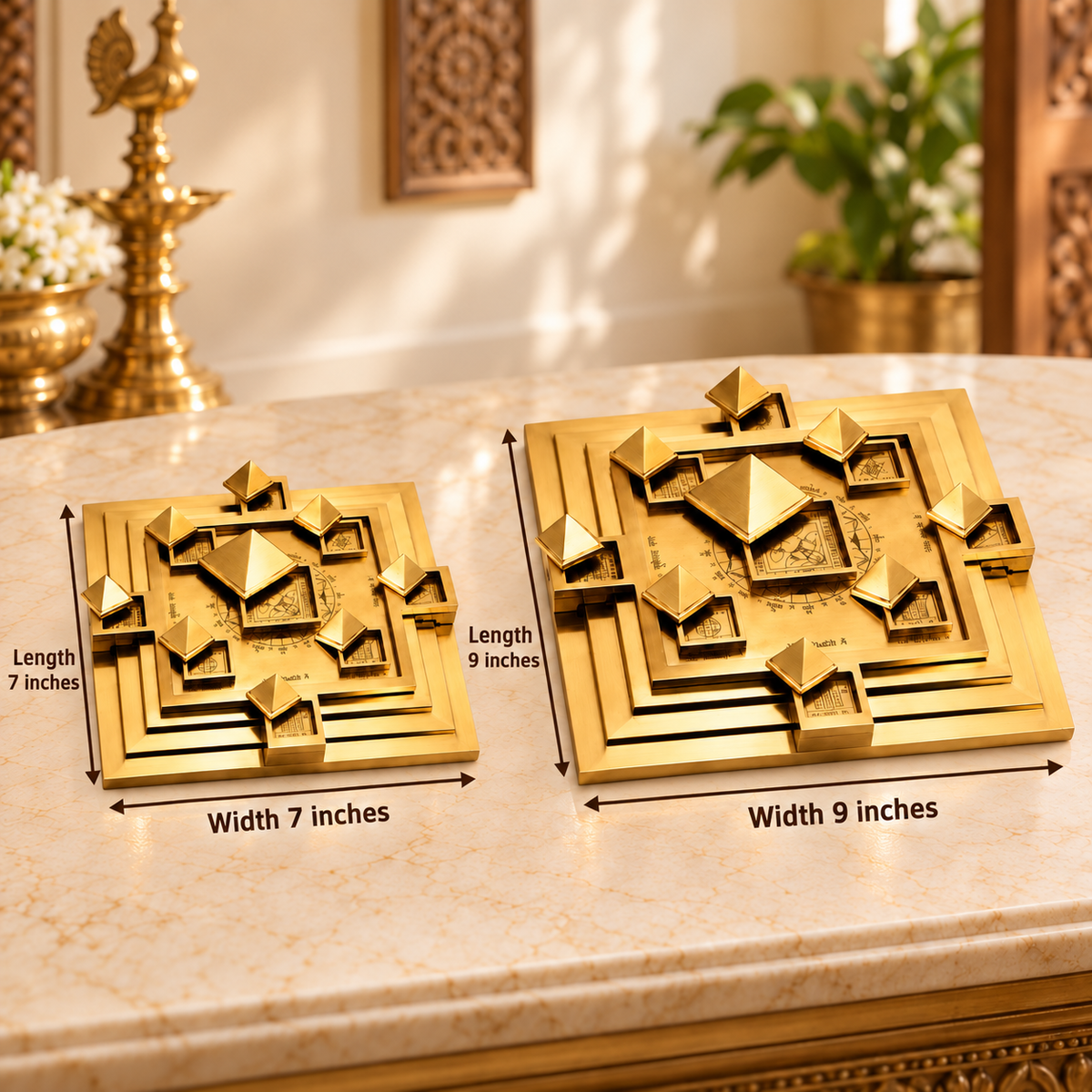 Vastu Space Harmoniser Pyramid with Vastu Purush for Brahmasthan and Vastu Defects in India, US, UK, Australia, Europe