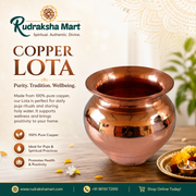 Copper Kalash Lota for Puja patra (3.5 Inch_500ml) Copper Kalash (Height: 3.5 inch, Brown) use for Pooja or Drinking in India, US, UK, Australia, Europe