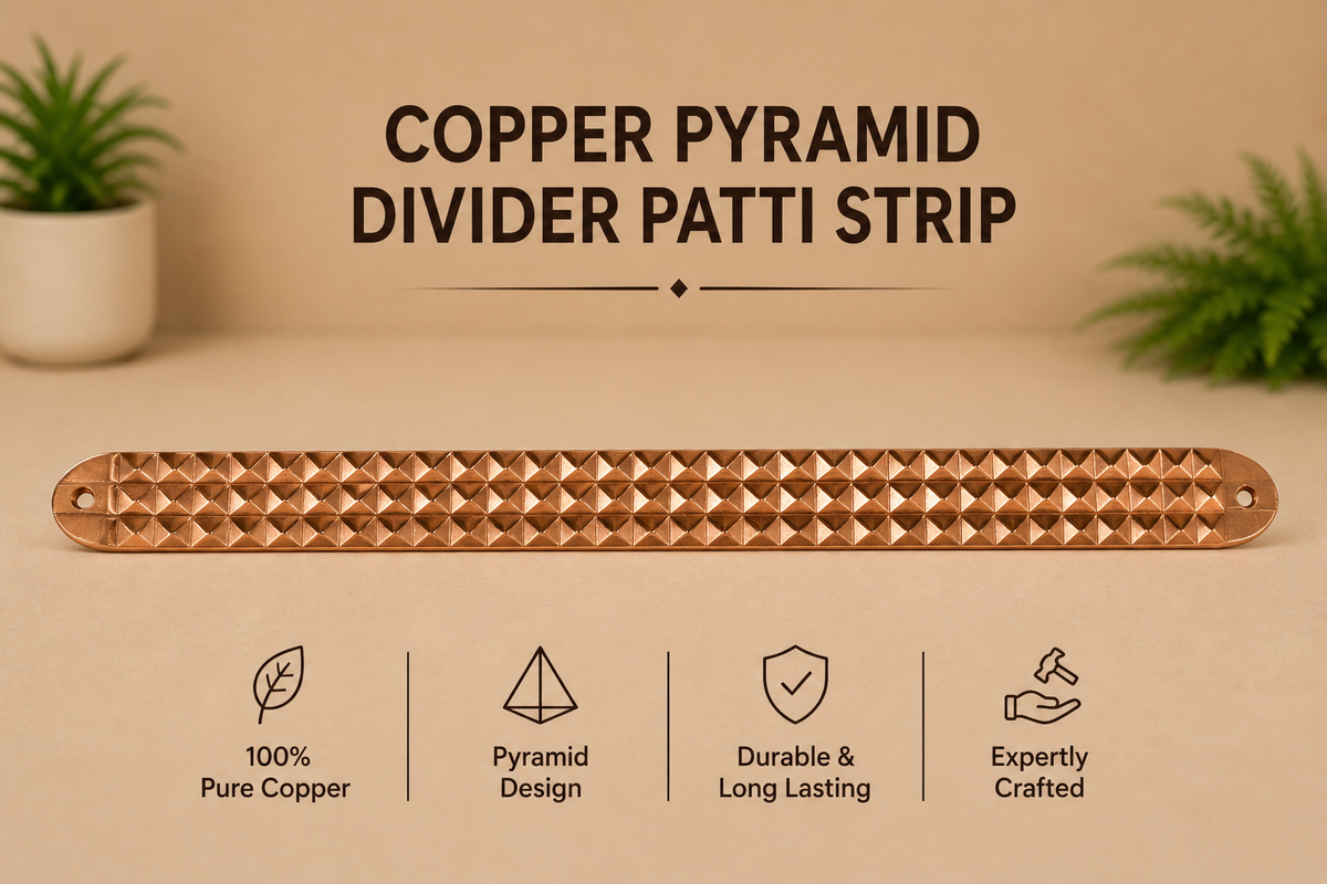 Copper Vastu Pyramid Strip for Space Division and Virtual Shifting in India, US, UK, Australia, Europe
