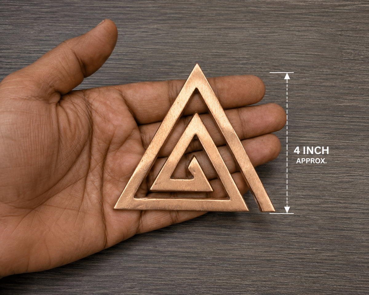 Copper Helix Vastu Remedies for South East Vastu Dosh - Set of 3 Pcs - 4 Inch in India, US, UK, Australia, Europe