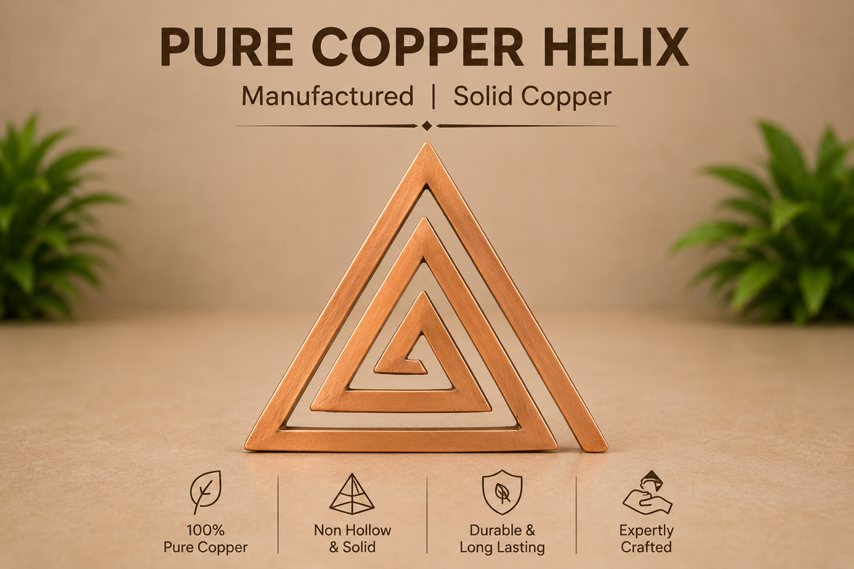 Copper Helix Vastu Remedies for South East Vastu Dosh - Set of 3 Pcs - 6 Inch in India, US, UK, Australia, Europe
