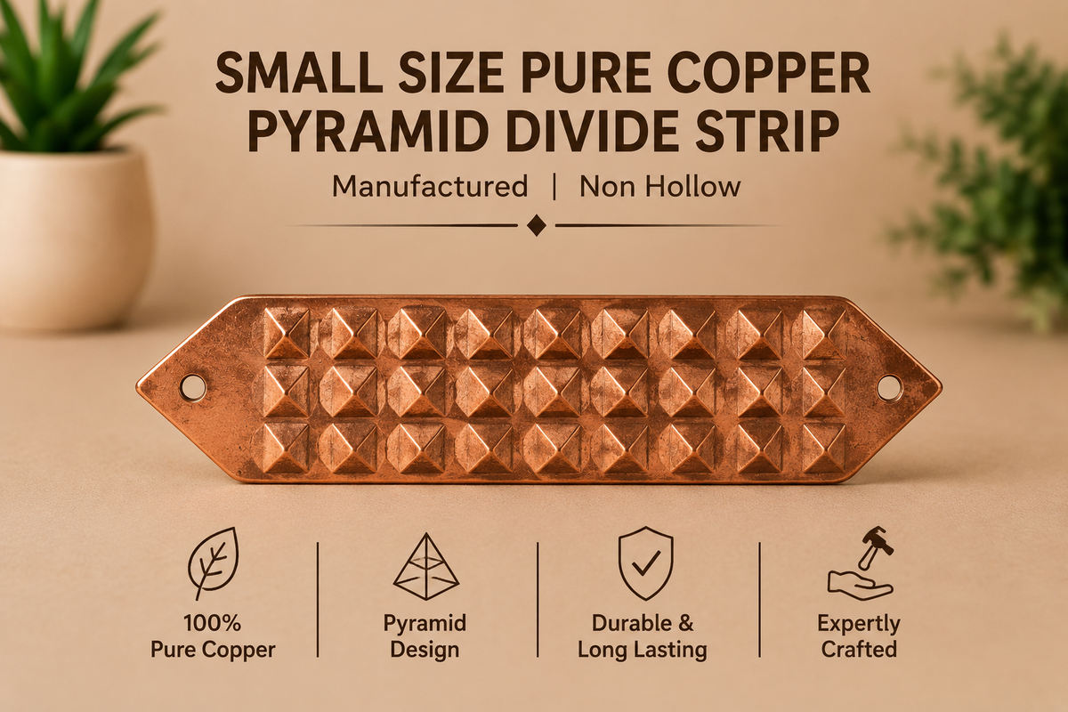 Vastu Copper Pyramid Strip for Toilet Defects or Division