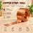 Copper Strip For Vastu Remedy {8 Feet ,25 MM Width , 0.2 MM Thickness} in India, US, UK, Australia, Europe