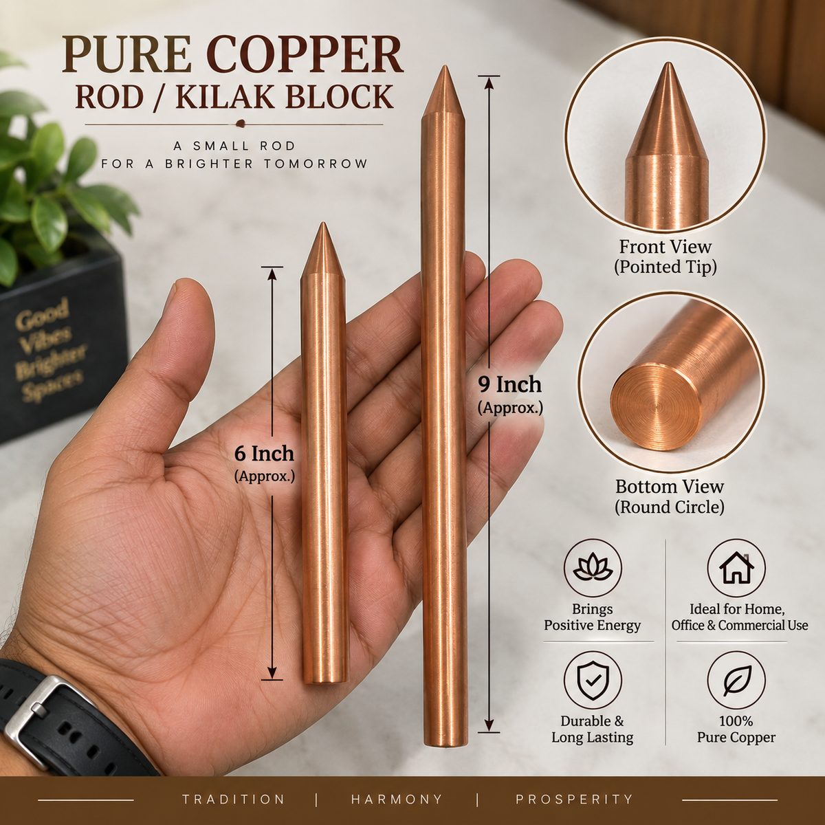 Copper Rod Vastu Remedies for South East Vastu Dosh Defects in India, US, UK, Australia, Europe