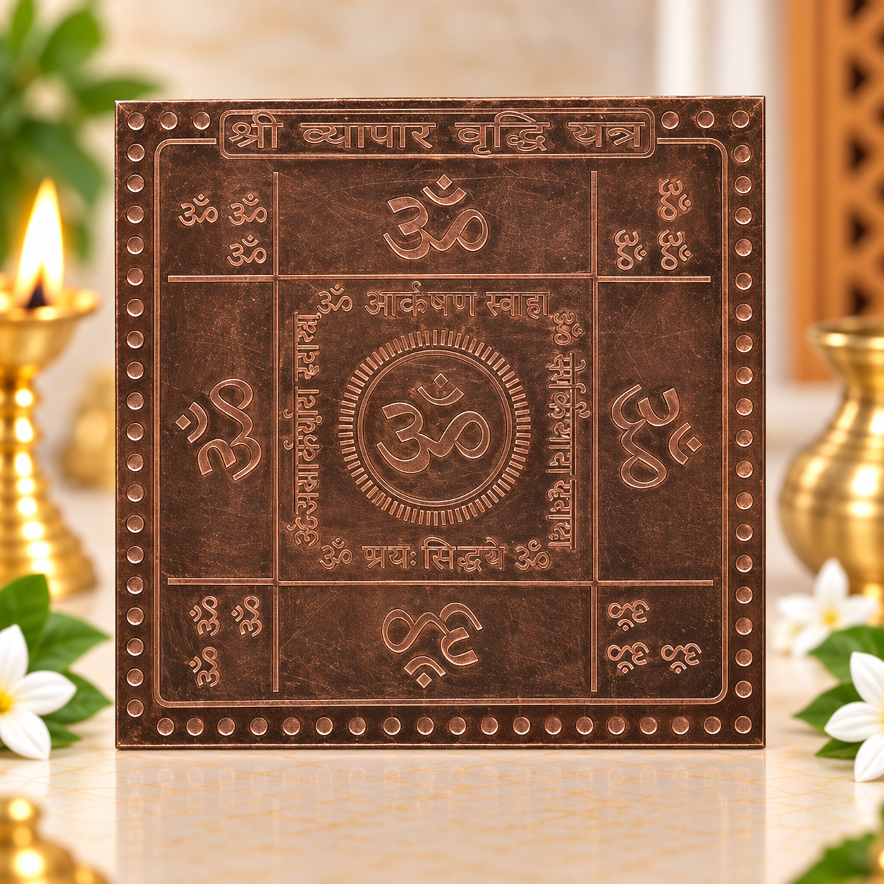 Shree Vyapar Vriddhi Yantra in Pure Copper