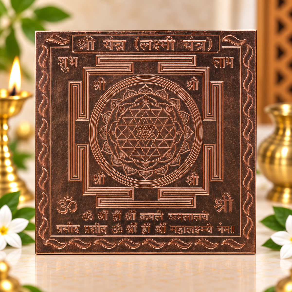 Shree Yantra in Pure Copper