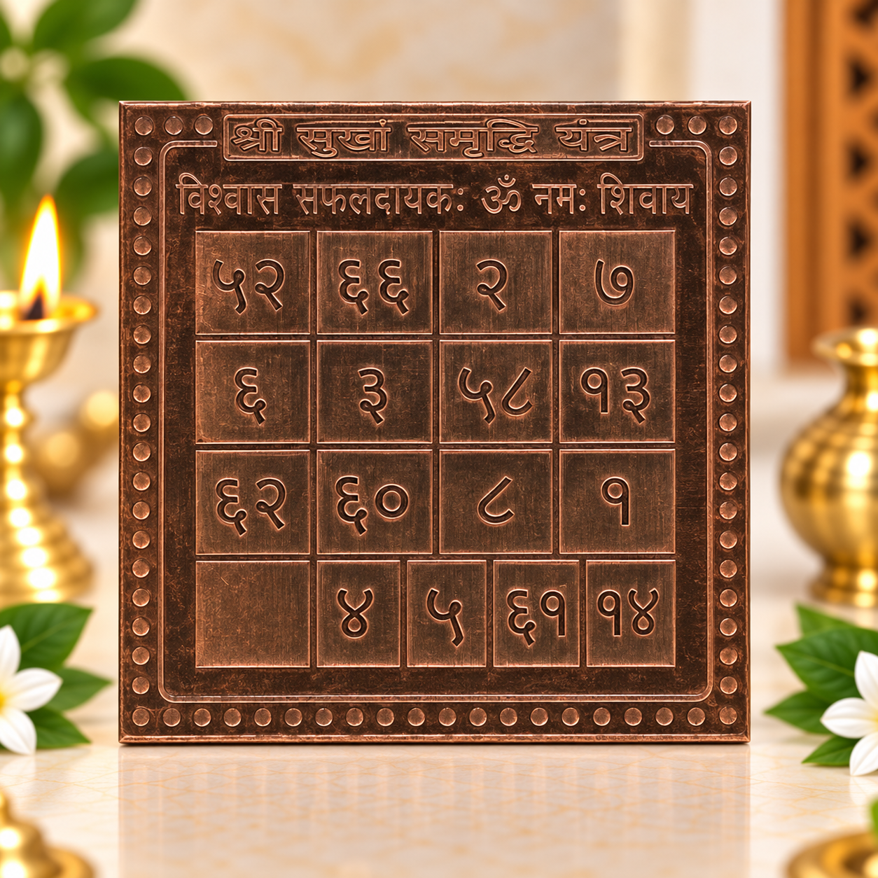 Sukh Samriddhi Yantra in Pure Copper