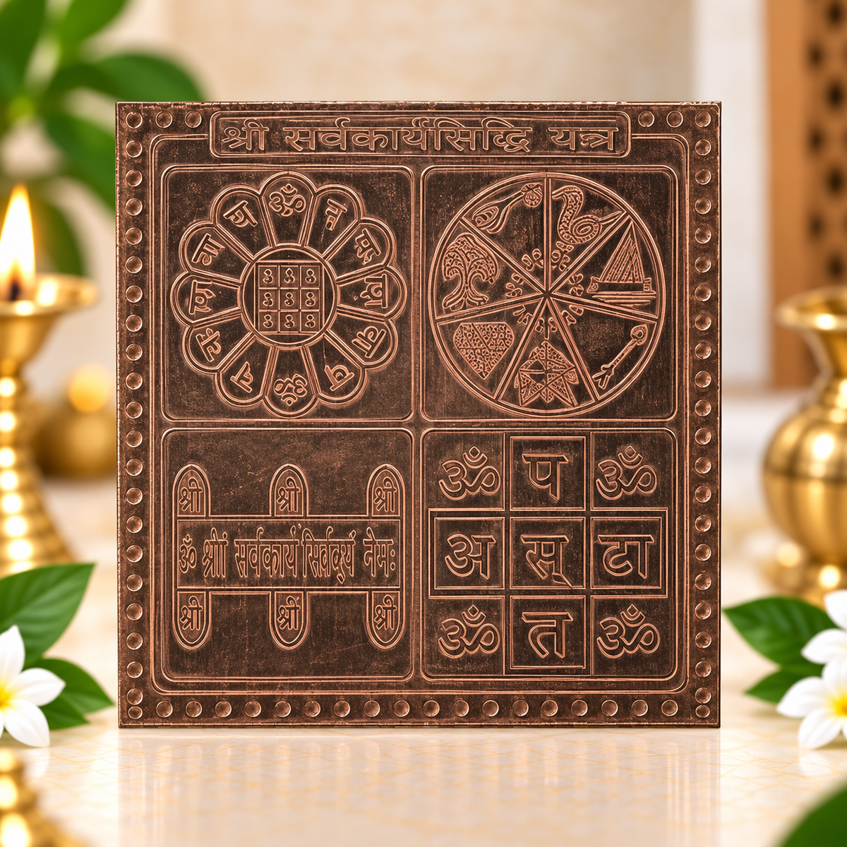 Shree Sarva Karya Siddhi Yantra in Pure Copper