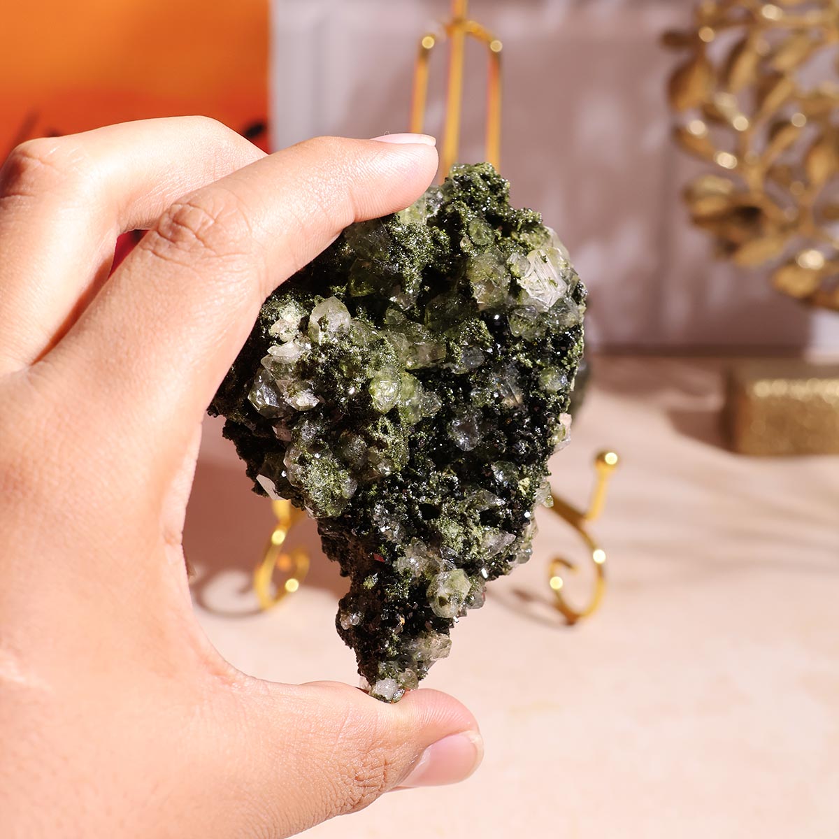 Epidote Cluster - 100-110gm in India, US, UK, Australia, Europe