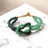 Green Jade & Green Aventurine Knot Bracelet 4mm in India, US, UK, Australia, Europe