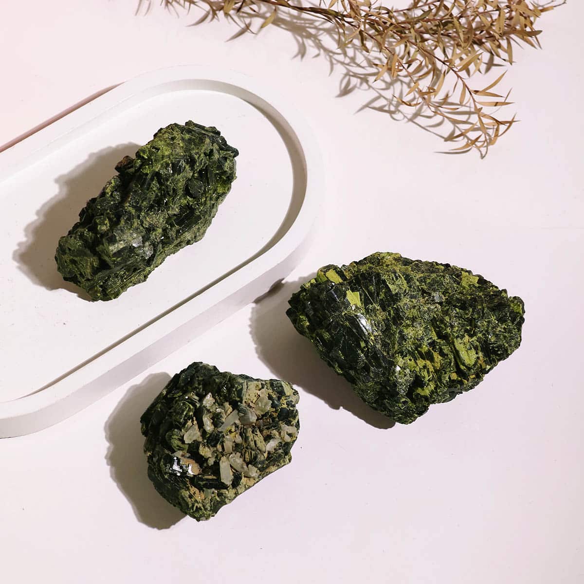 Green Tourmaline Raw Cluster in India, US, UK, Australia, Europe