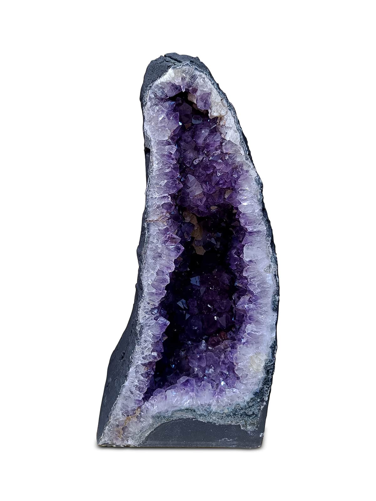 Finely Polished Uruguayan Deep Purple Amethyst Cluster, Amethyst Geode, Raw Amethyst, Amethyst Cathedral in India, US, UK, Australia, Europe