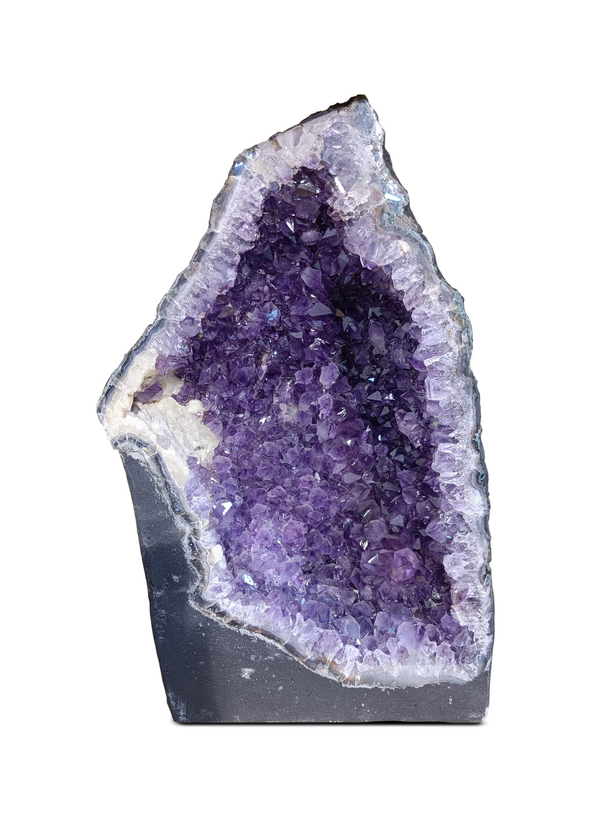 Amethyst Geode with Base Amethyst Cathedral, Amethyst Crystal Cathedral Geode, Crystal Amethyst Church Cathedral Display in India, US, UK, Australia, Europe