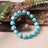Turquoise Box Faceted Bracelet in India, US, UK, Australia, Europe