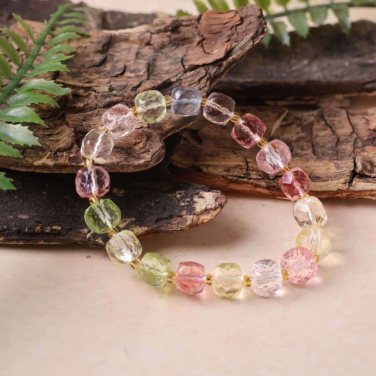 Multi Topaz Box Faceted Bracelet (Synthetic) in India, US, UK, Australia, Europe