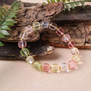 Multi Topaz Box Faceted Bracelet (Synthetic)