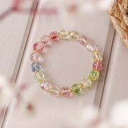 Multi Topaz Box Faceted Bracelet (Synthetic)