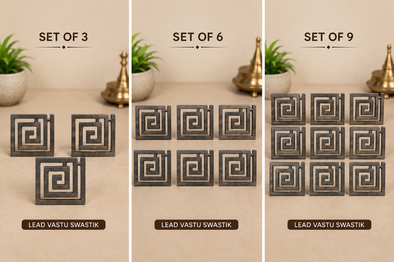 Lead Helix - Vastu Remedies For South West Vastu Dosh - 6 Inch in India, US, UK, Australia, Europe