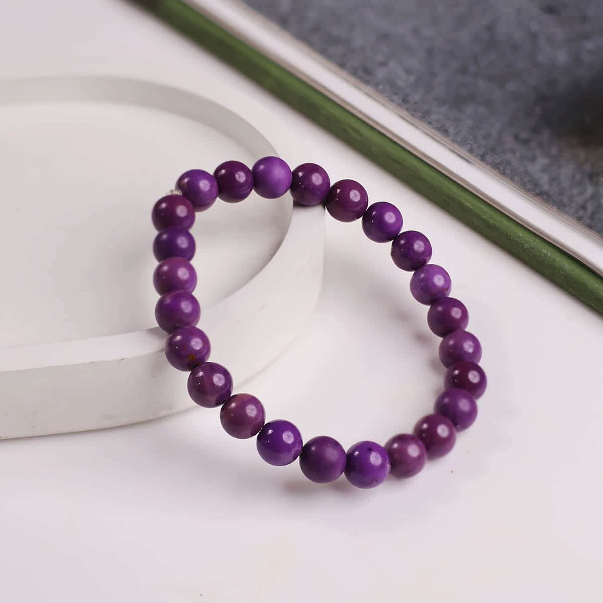 Phosphosiderite Round Beads Bracelet in India, US, UK, Australia, Europe