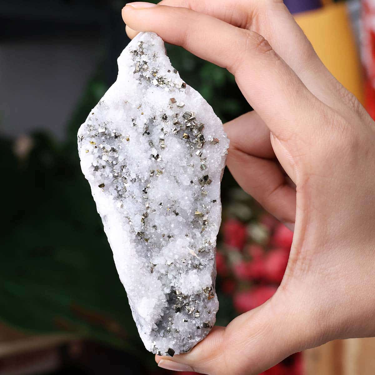 Pyrite Included Clear Quartz Cluster in India, US, UK, Australia, Europe