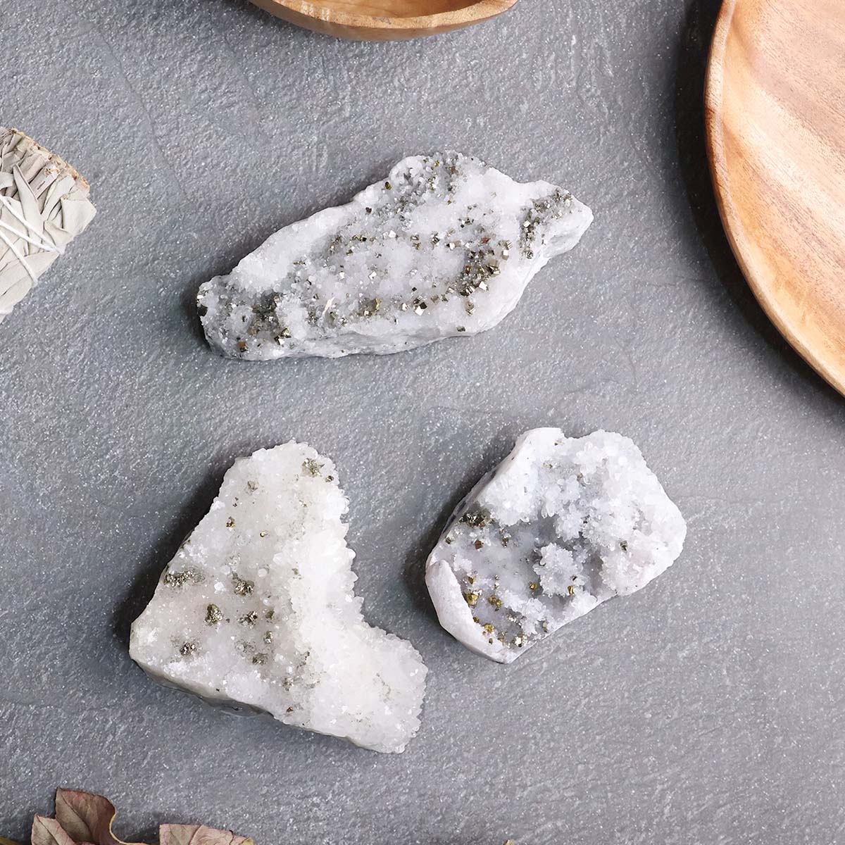 Pyrite Included Clear Quartz Cluster in India, US, UK, Australia, Europe