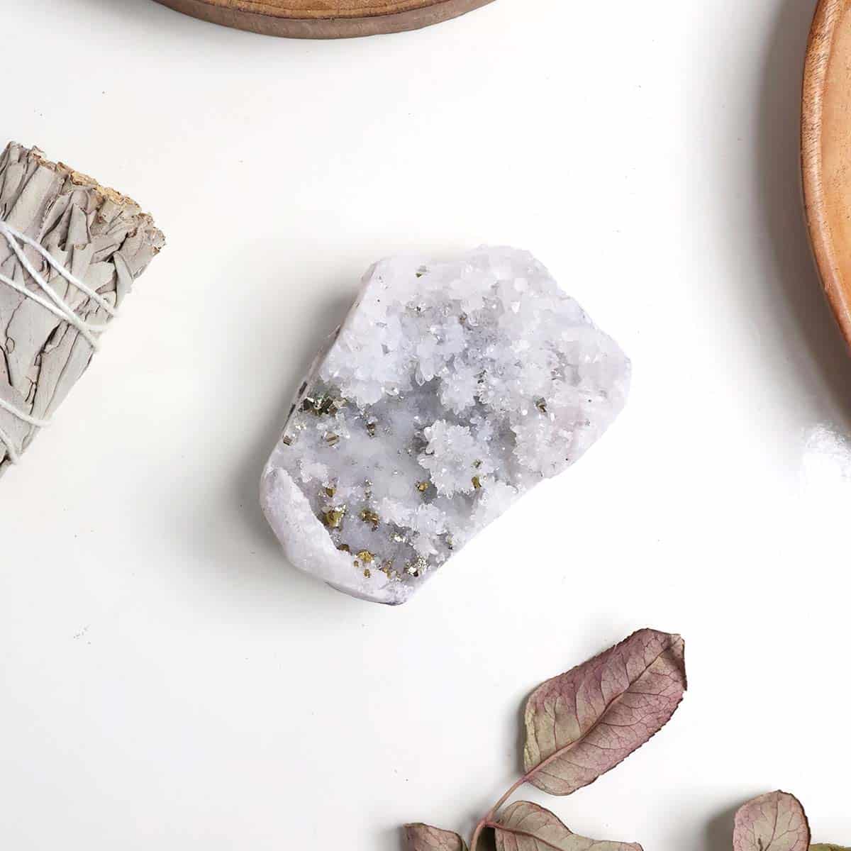 Pyrite Included Clear Quartz Cluster in India, US, UK, Australia, Europe