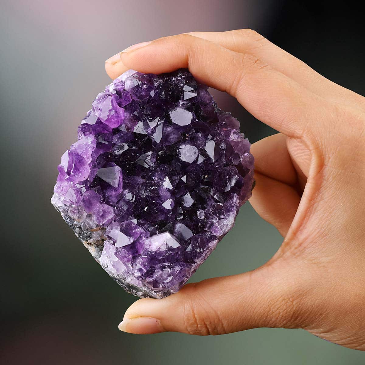 Amethyst Cluster Raw Rough Stone Energized in India, US, UK, Australia, Europe