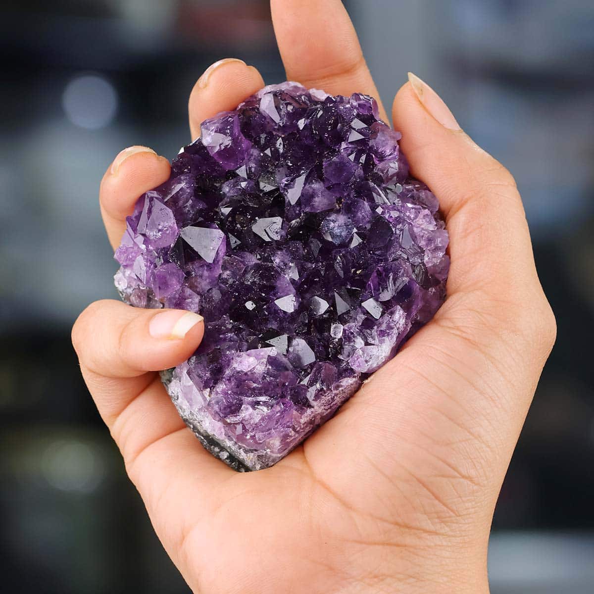 Amethyst Cluster Raw Rough Stone Energized in India, US, UK, Australia, Europe