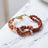 Red Carnelian & Red Jasper Faceted Knot Bracelet 4mm in India, US, UK, Australia, Europe