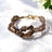 Smokey & Tiger Eye Knot Bracelet 4mm in India, US, UK, Australia, Europe