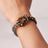 Smokey & Tiger Eye Knot Bracelet 4mm in India, US, UK, Australia, Europe