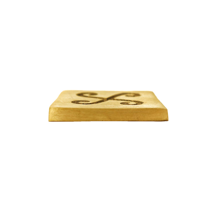 Vastu Remedy Brass Spiral Block for Correcting North-West Directional Imbalances