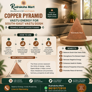 Copper Pyramid Vastu Energy for South East Vastu Dosh Defects- Triangle Shape in India, US, UK, Australia, Europe