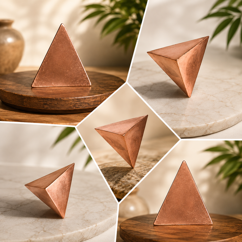 Copper Pyramid Vastu Energy for South East Vastu Dosh Defects- Triangle Shape in India, US, UK, Australia, Europe