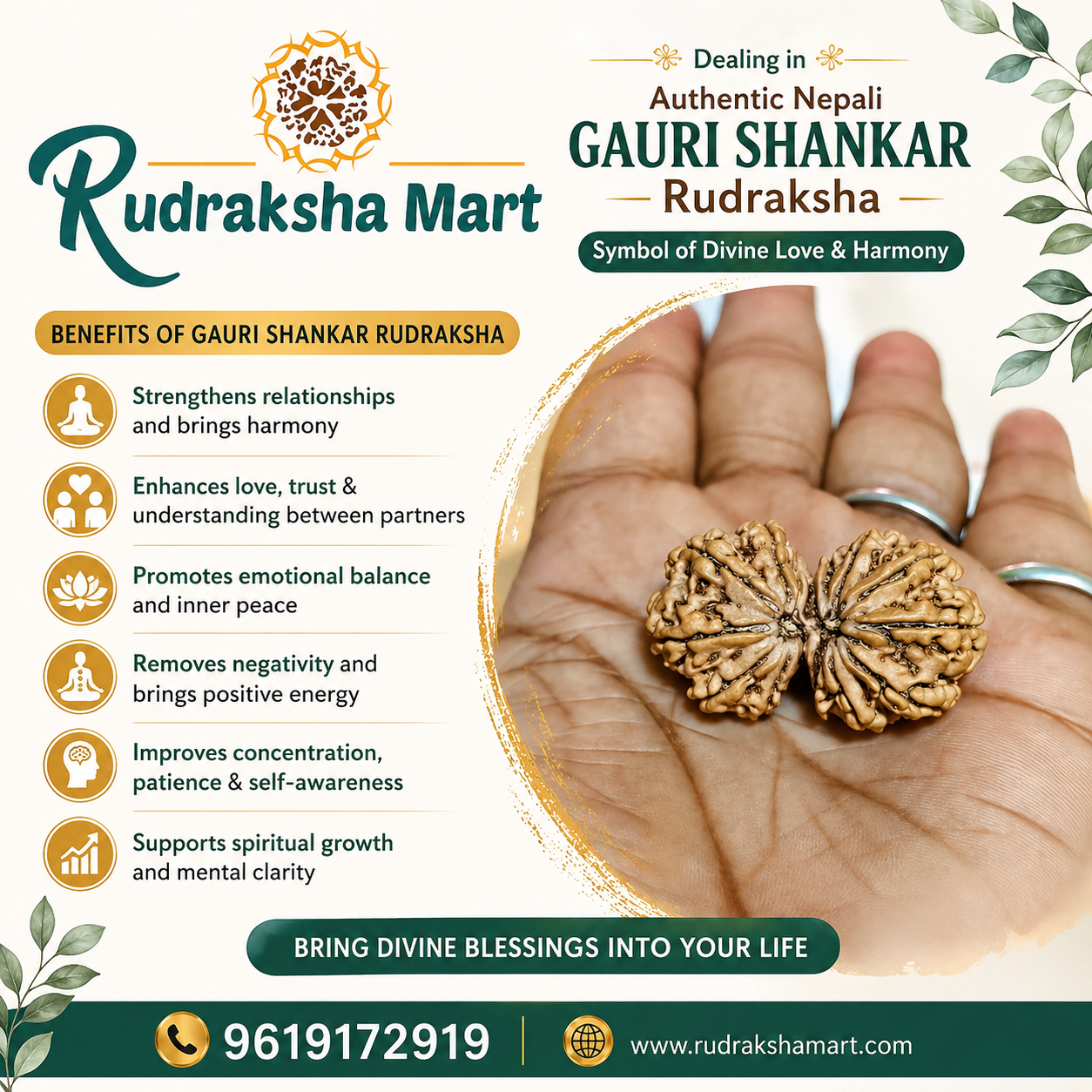 Gauri Shankar Nepal Rudraksha in India, US, UK, Australia, Europe