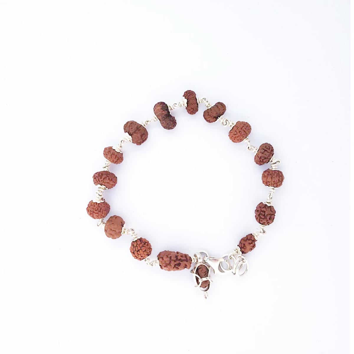 1 to 14 Mukhi, Ganesh & Gauri Shankar Rudraksha Siddha Bracelet in Pure Silver in India, US, UK, Australia, Europe